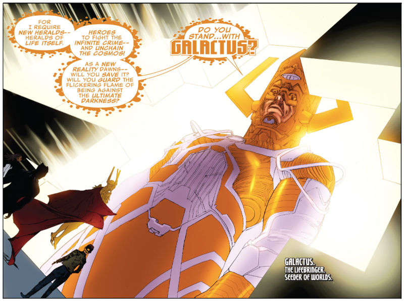 Illustration for article titled Ultimates 2 Is Turning Galactus and Ego the Living Planet Into Cosmic Superheroes